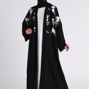 Embroidered Floral Abaya