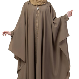 Layered Open-Front Abaya